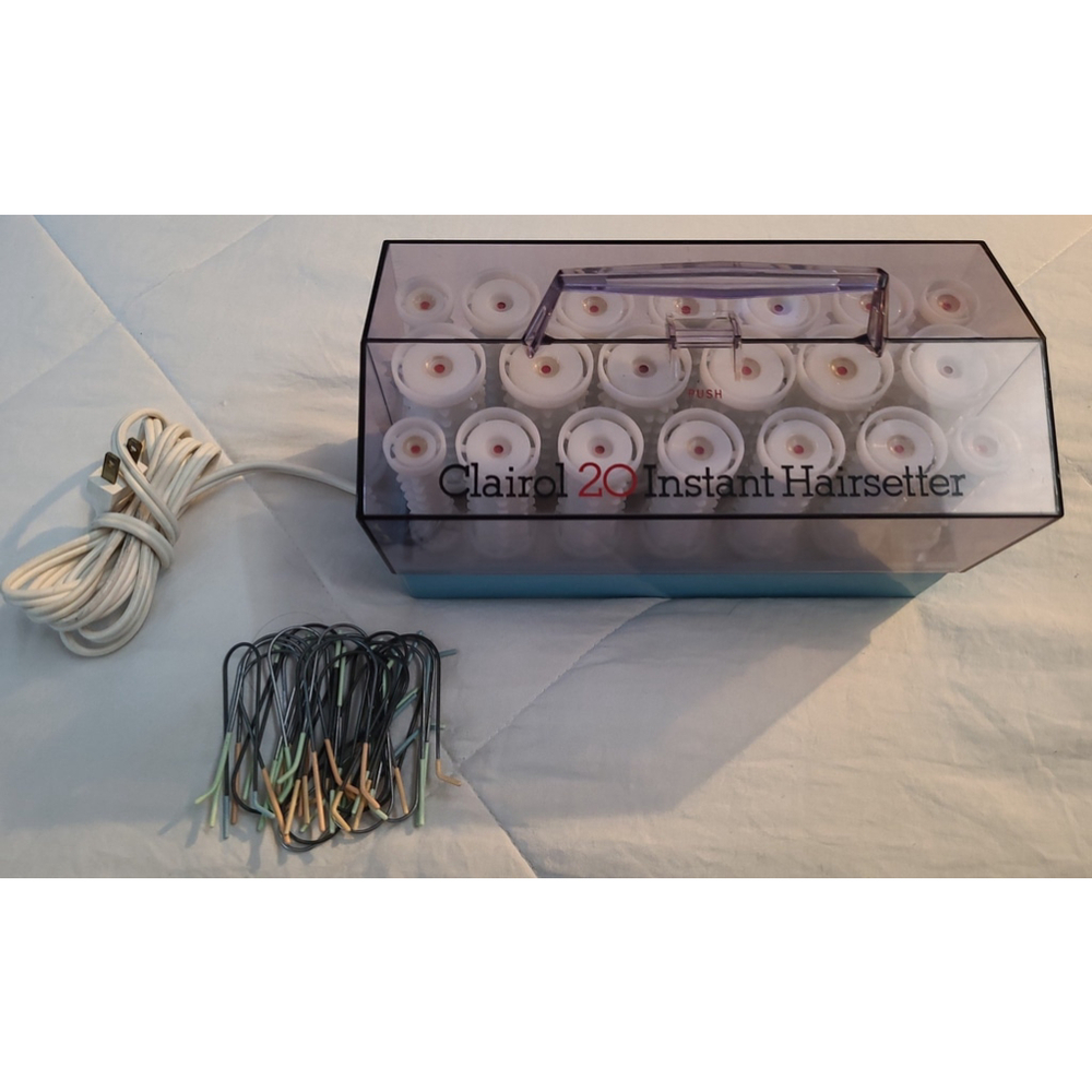Vintage 1970s Clairol 20 Instant Hairsetter curler set